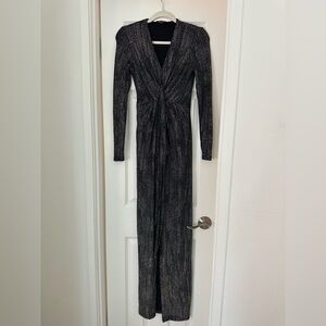 Elegant Black Long Sleeve Dress